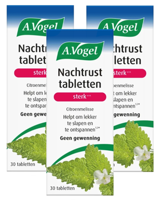 A.Vogel Citroenmelisse Nachtrust Tabletten Sterk Multiverpakking