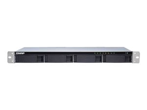 QNAP TS-431XeU NAS Rack (1U) Ethernet LAN Zwart, Roestvrijstaal - [TS-431XEU-8G]