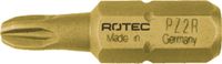 Rotec PRO Insertbit PZ 2-R L=25mm C 6,3 TIN, 4,2 - 4,4mm - 10 stuks - 8030006 Rotec PRO Insertbit PZ 2-R L=25mm C 6,3 TIN, 4,2 - 4,4mm - 10 stuks - 8030006