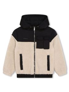 Givenchy Kids veste matelassée à logo appliqué - Tons neutres