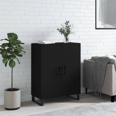 Dressoir 69,5x34x90 cm bewerkt hout zwart