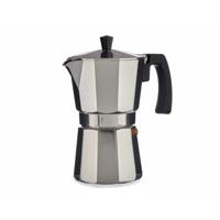 Kinvara Percolator Italiaans koffiezetapparaat - Aluminium - zilver - 150 ml - Koffiezetter