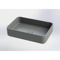 Royal plaza Cinea opz.wastafel 56,5x37,5cm z/kr.gat z/overl beton gr