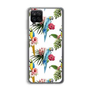 Kleurrijke papegaaien: Samsung Galaxy A12 Transparant Hoesje