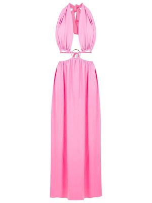 Olympiah robe longue à découpes - Rose