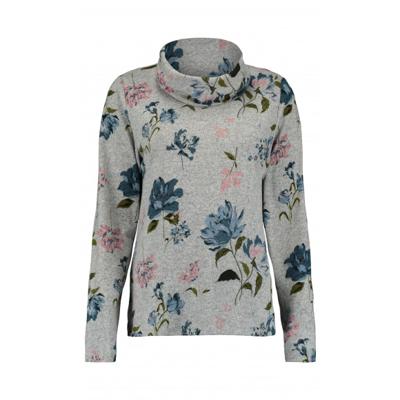 Bloomings - Grijs | Dames | Trui | Grijs | S | regular | Kamst mode