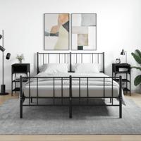 Nachtkastjes 2 st 35x34,5x70 cm bewerkt hout zwart