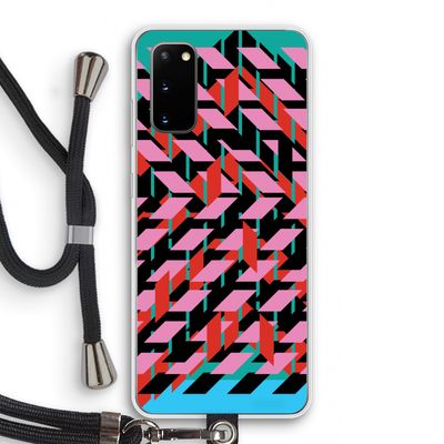 Skew Blush 2: Samsung Galaxy S20 Transparant Hoesje met koord