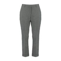 MS Mode slim fit broek donkergrijs - thumbnail