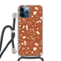 Terrazzo N°22: iPhone 12 Pro Transparant Hoesje met koord