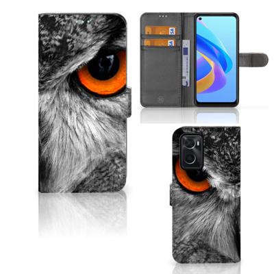 OPPO A76 | A96 | Telefoonhoesje | Met pasjeshouder | Uil