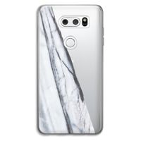 Gestreepte marmer: LG V30 Transparant Hoesje