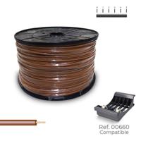 Single-line elektrische kabel Sediles Bruin 400 m h07z1-k Spoel
