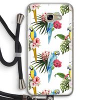 Kleurrijke papegaaien: Samsung Galaxy A5 (2017) Transparant Hoesje met koord
