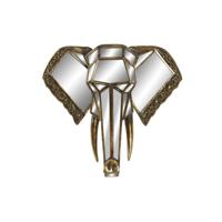 Wanddecoratie DKD Home Decor Spiegel Olifant Gouden Hars (41 x 11 x 38 cm)