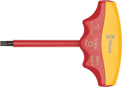 Wera 400 i VDE geïsoleerde Hex Draaimoment-indicator, 5 x 5,0 Nm - 05004981001