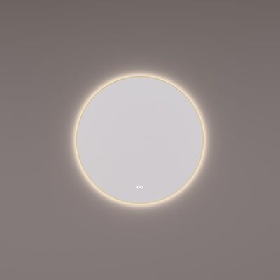 Hipp Design 13500 ronde spiegel 60cm goud met LED en spiegelverwarming Hipp Design 13500 ronde spiegel 60cm goud met LED en spiegelverwarming