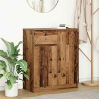 Dressoir met lade 71x35x84 cm spaanplaat oud hout