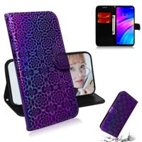 Voor Xiaomi Redmi 7/Y3 effen kleur kleurrijke magnetische Buckle horizontale Flip PU lederen draagtas met houder & kaartsleuven & portemonnee & Lanyar