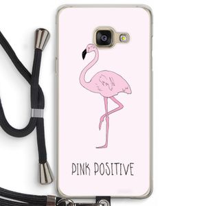 Pink positive: Samsung Galaxy A3 (2016) Transparant Hoesje met koord