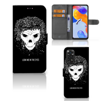Telefoonhoesje met Naam Xiaomi Redmi Note 11 Pro 5G/4G Skull Hair - thumbnail