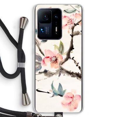 Japanse bloemen: Xiaomi Mi Mix 4 Transparant Hoesje met koord
