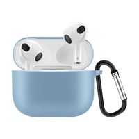 Lunso - Softcase cover hoes - AirPods 3 - Lichtblauw