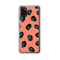 Pink Cheetah: Samsung Galaxy A31 Transparant Hoesje
