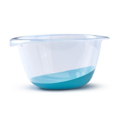 Beslagkom/mengkom - 6 liter - kunststof - blauw