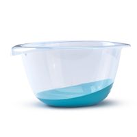 Beslagkom/mengkom - 6 liter - kunststof - blauw