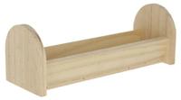Kerbl Voedertrog voor knaagdieren 28 x 10 x 10 cm van hout