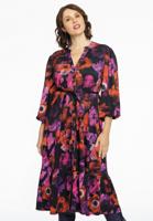 Yoek Jurk met pofmouw POPPY | Zwart | Maat 42/44