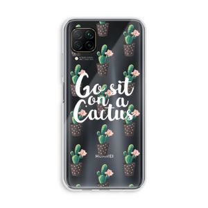 Cactus quote: Huawei P40 Lite Transparant Hoesje