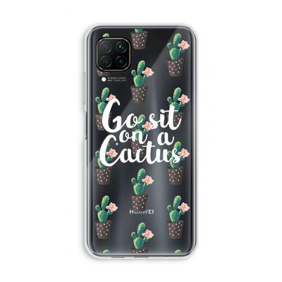 Cactus quote: Huawei P40 Lite Transparant Hoesje