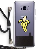 Banana: Samsung Galaxy S8 Plus Transparant Hoesje met koord
