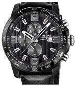 Horlogeband Festina F20339-6 / F20339-R Leder Zwart 23mm - thumbnail