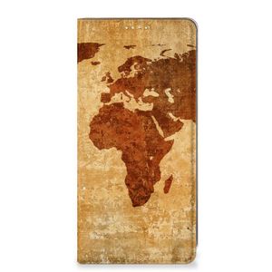 Samsung Galaxy A71 Book Cover Wereldkaart