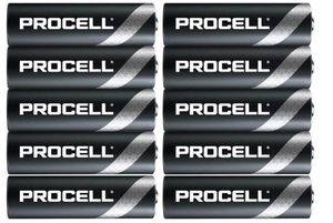 10 Duracell Procell Batterijen - AA