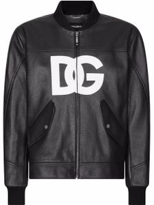 Dolce & Gabbana veste bomber à logo - Noir