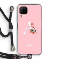 Pink Bouquet: Huawei P40 Lite Transparant Hoesje met koord