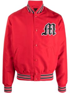 MSGM veste bomber à patch logo - Rouge