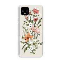 Hello bloemen: Pixel 4 XL Transparant Hoesje