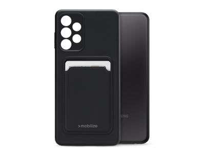 Mobilize Mobilize Rubber Gelly Card Case Samsung Galaxy A23 5G Matt Black