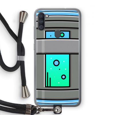 Chug Bottle: Samsung Galaxy A11 Transparant Hoesje met koord