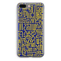 Majorelle Blue Print: iPhone 8 Plus Transparant Hoesje