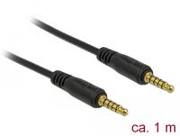 DeLOCK Stereo Jack 3,5 mm 5-Pin (male) > 3,5 mm 5-Pin (male) kabel 1 meter - thumbnail