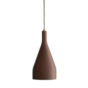 Hollands Licht Timber hanglamp small Ø6.8 messing walnoot