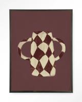 Urban Cotton Wandkleed 'Vivid Vase 07' 110 x 145cm in Floating Frame - black Urban Cotton Wandkleed 'Vivid Vase 07' 110 x 145cm in Floating Frame - black
