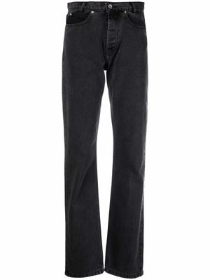 Rabanne pantalon à coupe droite - Gris