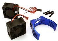 Integy Cooling fan + Heatsink voor Losi 1/5 DBXL-E - Blauw